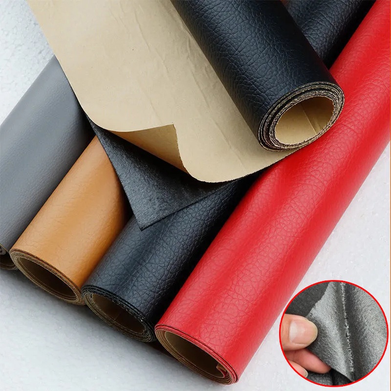 แผ่นหนัง PU มีกาวในตัว ขนาดใหญ่ สําหรับซ่อมแซมเสื้อผ้า โซฟา 138x50 ซม.