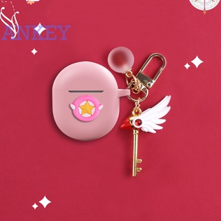 for Google Pixel Buds Pro Case Pink Star Girl Cartoon Protective Earbuds Silicone Cover Protector Skin