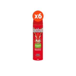 Shieldtox [แพ็ค 6] ชิลด์ท้อกซ์ เพาเวอร์การ์ด1 สเปรย์กำจัดยุง,มด,แมลง, และแมลงสาบ 600 มล.