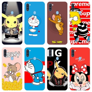 เคสสำหรับ Samsung Galaxy A11 Case Silicone Back Cover Soft Casing Samsung A11 GalaxyA11 cartoon TPU เคส