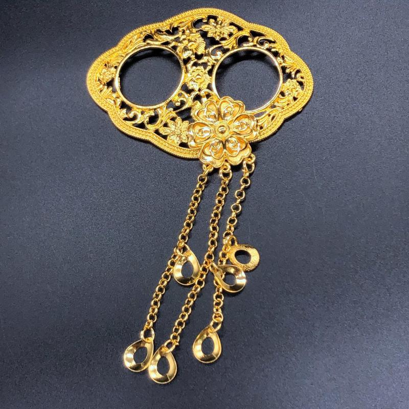 หัวรัดซิ่น ผ้าถุง Vintage Jewelry เครื่องประดับไทย หัวรัดผ้าถุง หัวเข็มขัด สีทอง