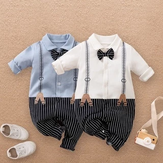 (1M-2Y)ชุดเด็กทารก ชุดหล่อ เด็กชาย ชุดเด็กอ่อน บอดี้สูท รอมเปอร์ romper ชุดออกงานเด็กชาย ชุดตรุษจีน boy กั๊ก ชุดเที่ยว