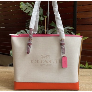 👑ผ่อน0%~แท้100%👑 กระเป๋าสะพาย Coach Mollie Tote in COLORBLOCK #C4087