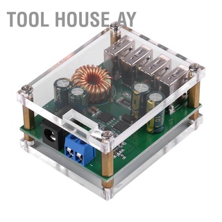 เครื่องมือ House.Ay Dc-Dc 7-60V To 5V 5A 4USB เอาท์พุตบั๊กแปลงพาวเวอร์ซัพพลาย + เคส