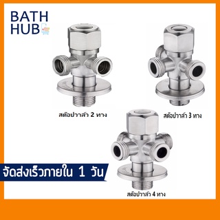 สต๊อปวาล์ว 6 หน้า สแตนเลส SUS 304 รุ่น SHS-412