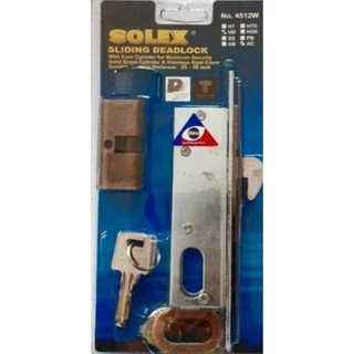 SOLEX กุญแจบานเลื่อนNO.4512Wสำหรับประตูไม้แบบไข 2 ด้าน