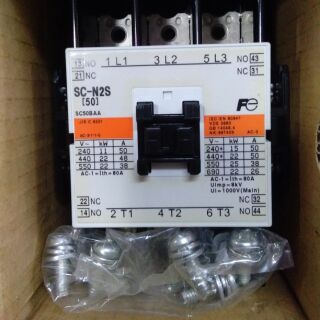 Fuji Magnetic contactor รุ่น SC-N2S ,coil 110-120V , coil 200-220V , 2NO 2NC