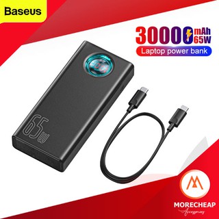 🔥ถูก/แท้🔥Baseus Power Bank notebook 65W PD + QC3.0 ความจุ 30000mAh แบตสำรอง 65W Laptop PowerBank