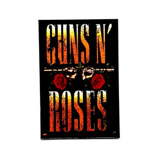 Magnet fridge Guns N Roses Rock Band Music Metal  แผ่นแม่เหล็ก ติดตู้เย็น ไม้กางเขน 5มิล วงดนตรี ของขวัญของฝาก ที่ระลึก