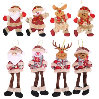 Christmas Santa Claus Snowman DollsChristmas Ornaments For Xmas Tree