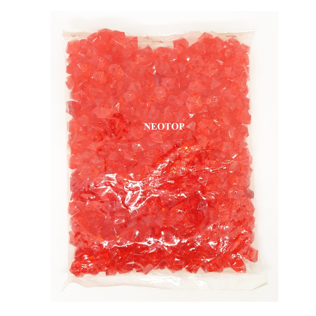 หินสายรุ้ง สีแดง#08 ขนาด 1.5cm. ไม่มีรู 1แพ็ค400เม็ดขึ้นไป - neotop - รูปที่ 6