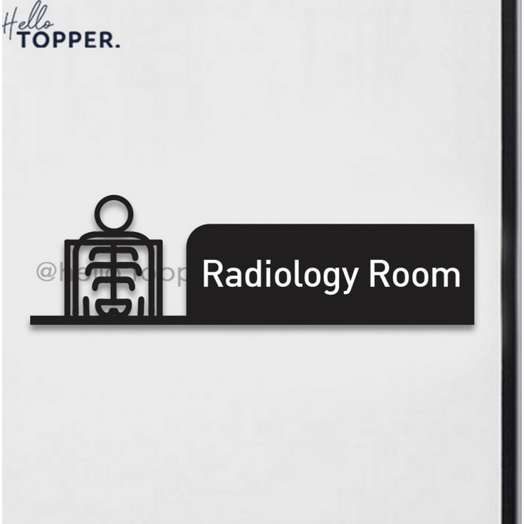 Radiology Room Hollow UV Print Sign Board