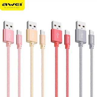 AWEI CL-10 สายชาร์จ Micro USB แบบสั้น 30cm ชาร์จไว