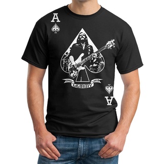 [S-5XL] เสื้อยืด ผ้าฝ้าย แบบนิ่ม พิมพ์ลาย Lemmy Ace Of Spades Motorhead Tribute สําหรับผู้ชาย