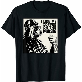 ขายดี เสื้อยืดลําลอง แขนสั้น พิมพ์ลาย I Like My Coffee On The Dark Side สําหรับผู้ชาย