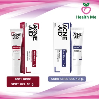 ACNE-AID SPOT GEL ANTI-ACNE แอคเน่-เอด เจลแต้มสิว สำหรับสิวอุดตันสิวอักเสบ และ ACNE-AID SCAR CARE GEL