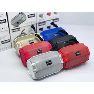 ลำโพงบูลธูทPortable Wireless Speaker สี:-สีน้ำเงิน-สีแดง-ดำ-ทอง-เงิน สนับสนุน: USB, FM, TF, AUX