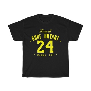 เสื้อผ้าผชเสื้อยืด พิมพ์ลาย Kobe Bryant Tricot Legend Mamba Out Laker 24 สําหรับผู้ชายS-5XL