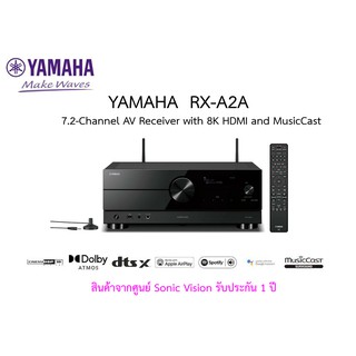 YAMAHA  RX-A2A  AVENTAGE 7.2-channel AV Receiver with 8K HDMI and MusicCast