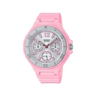 Casio Standard นาฬิกาข้อมือผู้หญิง สายเรซิ่น สีชมพู รุ่น LRW-250H-4A2VDF