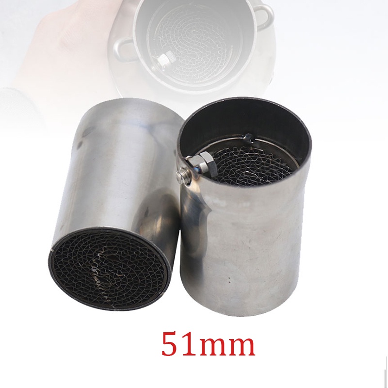 ZSDTRP Motorcycle Muffler interface plug 50.8mm Front Catalyst DB Killer Silencer Noise Sound Elimin