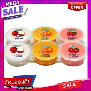 โคคอนพุดดิ้งรวมรส 480กรัม แพค 6 Cocoon Pudding Assorted Flavor 480g. Pack 6