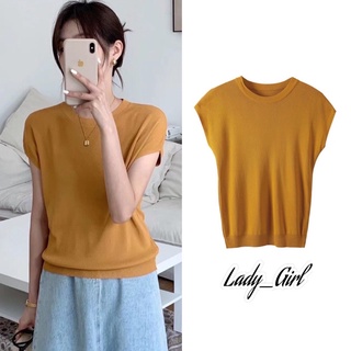 Lady_Girl⚡️7110/BA.TR#เสื้อใหมพรหมคอกลม#เสื้อแฟชั่น( oversize )แต่งขอบร่อง