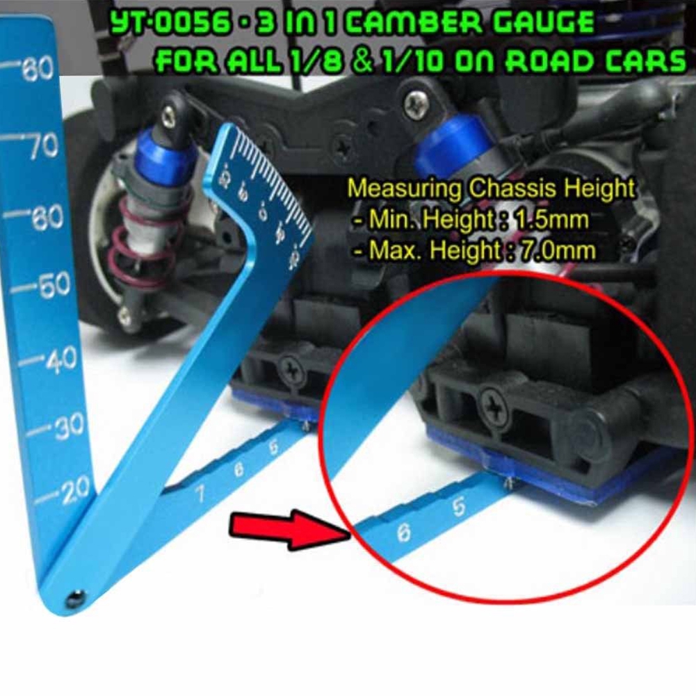 3 In 1 Aluminum Suspension RC Road Car Wheel Set Up Tool Chassis Camber