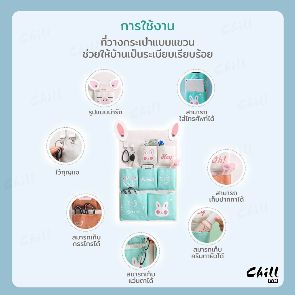 ที่แขวนผนังบ้าน ที่แขวนหลังประตู ติดผนัง ที่เก็บของ Animal ที่เก็บของ ตกแต่งบ้าน แถม! ตะขอ 2 ชิ้น - รูปที่ 4