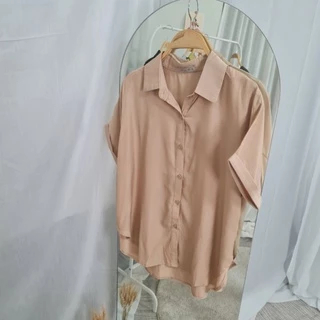 [ FS96 ] WARA เสื้อเชิ้ตแขนเบิ้ล ผ้า COTTON SILK