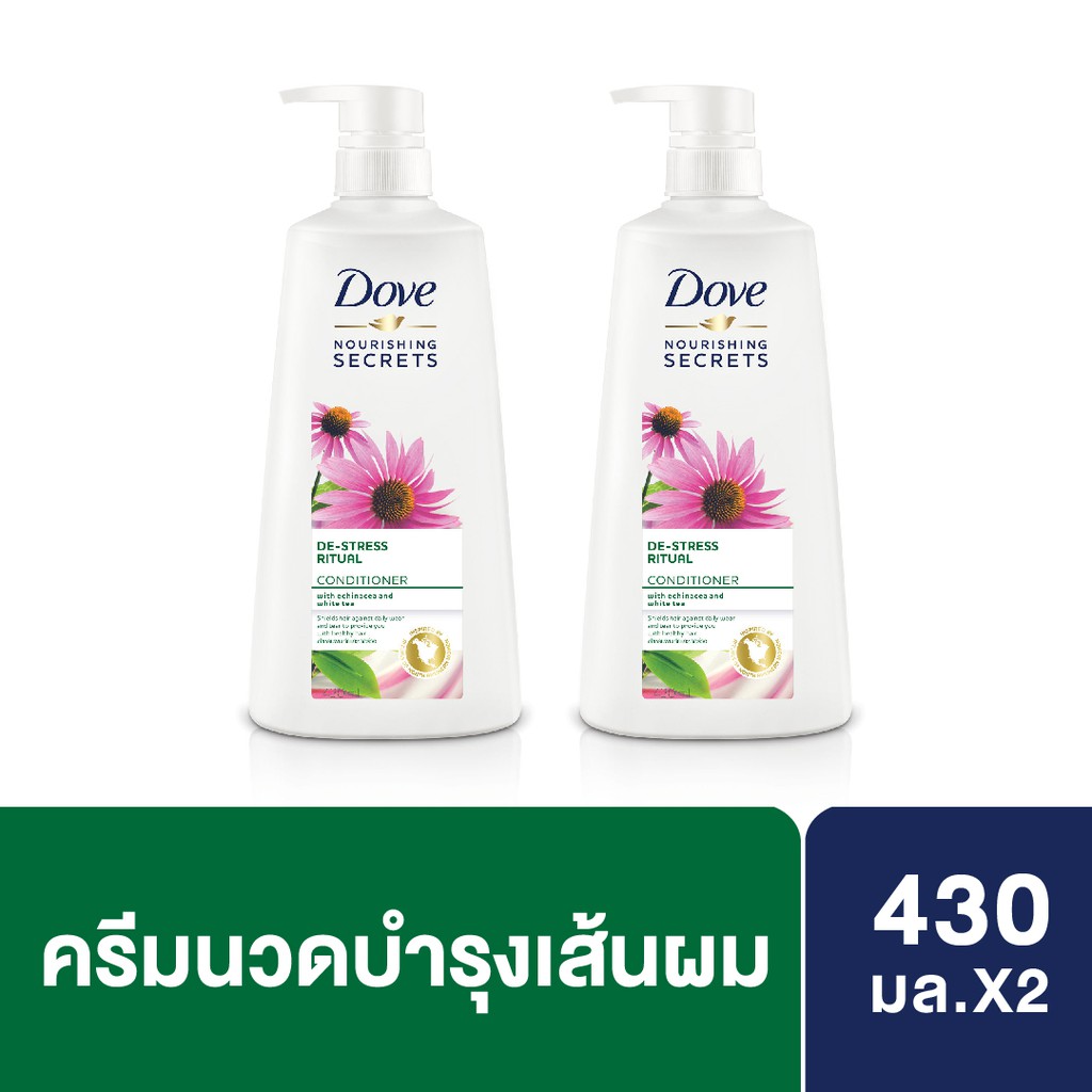 DOVE Conditioner Nourishing Secrets De-Stress Rituals Green 430ML x2 UNILEVER