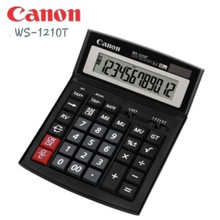 เครื่องคิดเลข CANON WS-1210T  *จอ LCD ขนาดใหญ่ แสดงตัวเลข 12 หลัก* ปรับระดับจอได้