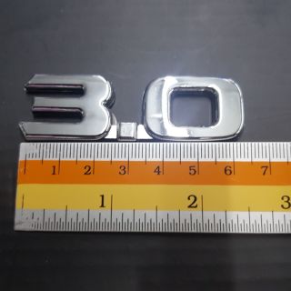 Logo 3.0 ของรถ Toyota Fortuner 6.8x2.2cm