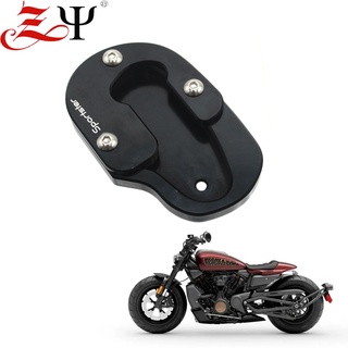 Motorcycle Accessories Kickstand Extension Plate Foot Side Stand Enlarge For Harley Sportster S RH1250 1250S 2021-2022