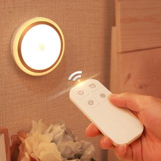 Remote Control LED Night Light,Cabinet Lamp ABS Creative light, Wireless Remote Control Lamp with USB,5 LED Night Light