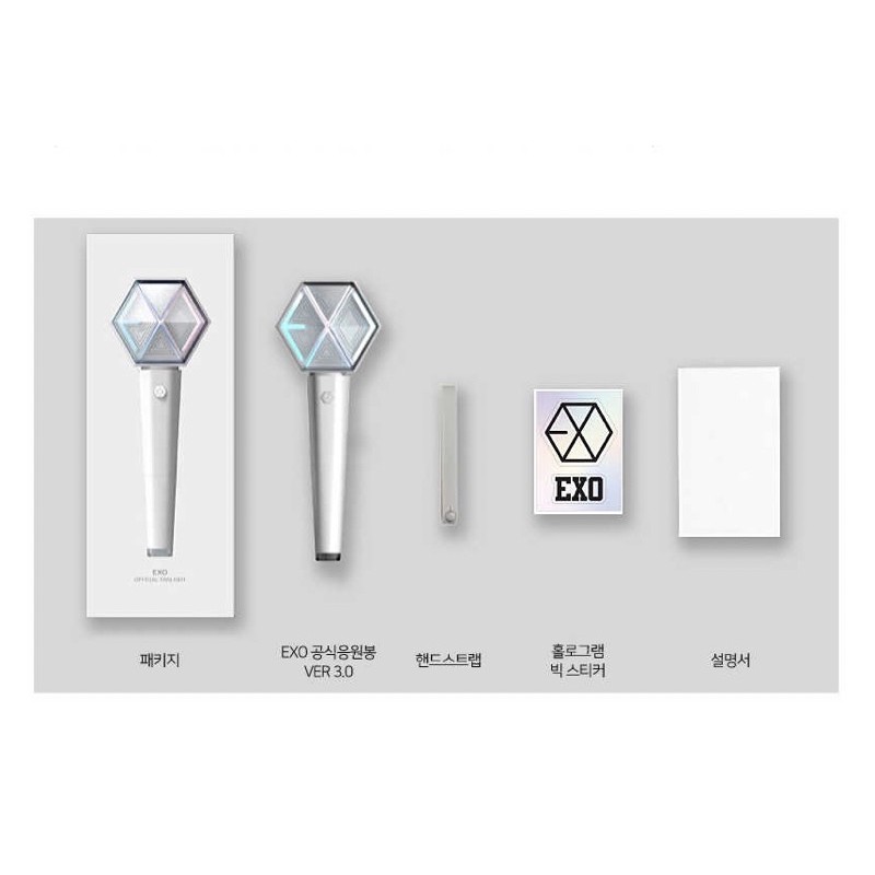 ✅พร้อมส่งแท้จากSM V.3แท่งไฟ Exo Official lightstick Ver.3