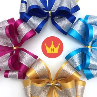 Missribbinริบบิ้นผ้าต่วน 40มิล 50หลา โทนสี3