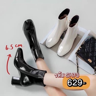 (ถูกกว่าหน้าร้าน!!!) 35-43 รองเท้าส้นสูง รองเท้าหนังเงาวิบวับ * ˚ ✦