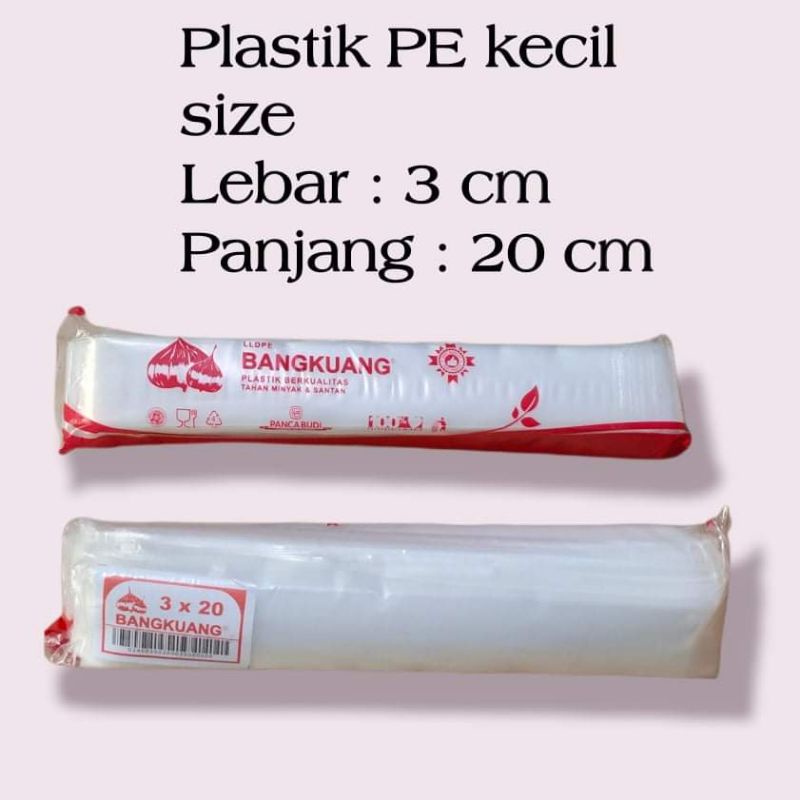 พลาสติก PE ขนาด 3x20 พลาสติก PE ขนาดเล็ก