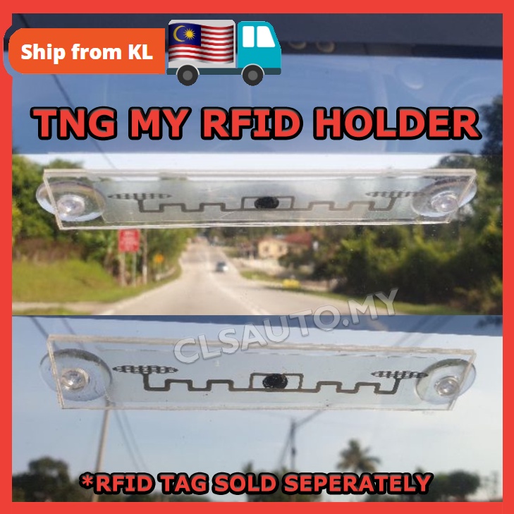 TNG MY RFID HOLDER ACRYLIC TNG TOUCH N GO SMART TAG RFID STICKER