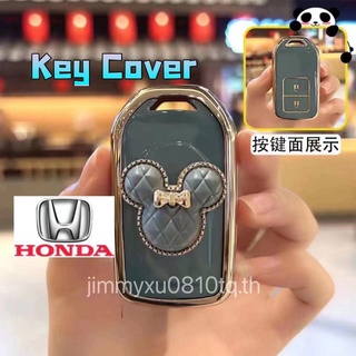 เคสกุญแจรีโมทรถยนต์ สําหรับ honda CIVIC CITY ACCORD URV CRV HRV honda key cover honda key case