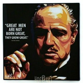 Godfather #1 Don Corleone ก็อดฟาเธอร์ เจ้าพ่อ รูปภาพ​ติด​ผนัง ​pop​ art การ์ตูน กรอบรูป แต่งบ้าน ของขวัญ ภาพยนตร์