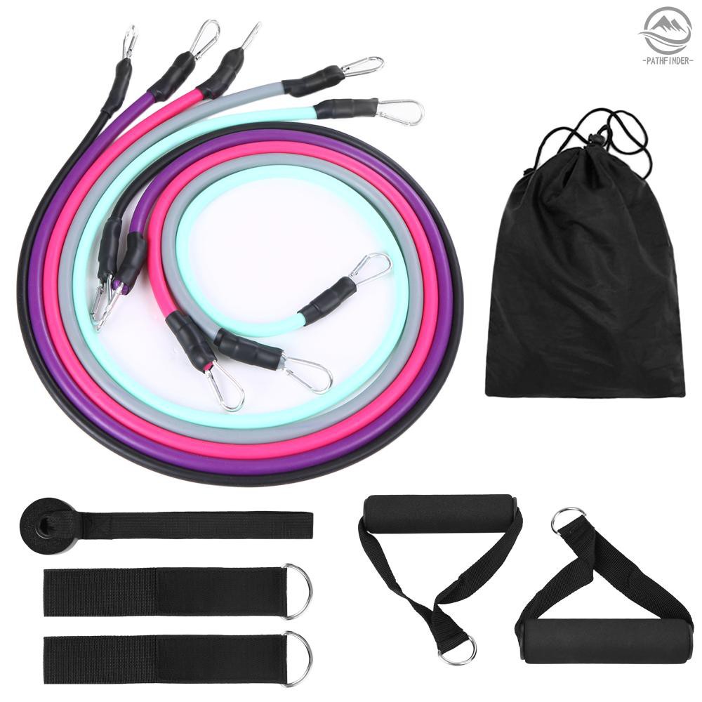 Pathfinder 11pcs Resistance Bands Set Workout Fintess Exercise Tube