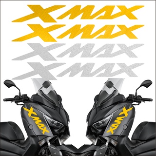 สติกเกอร์ไวนิล โฮโลแกรม สะท้อนแสง สําหรับตกแต่งรถจักรยานยนต์ Yamaha Xmax 4 ชิ้น