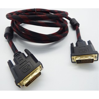 สาย DVI 24+1 male To DVI 24+1 male 1.8m สายถัก (black)