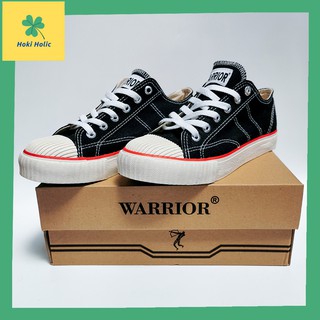 WARRIOR CLASSIC LOW BLACK / รองเท้าต้นฉบับสีขาว / รองเท้า SC…