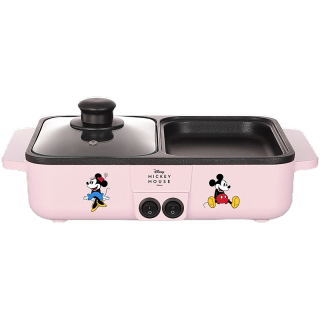 โปรโมชั่น : DISNEY ดีสนีย์ เตาสุกี้ BBQ 1300 วัตต์ รุ่น SK-3002 สีชมพู