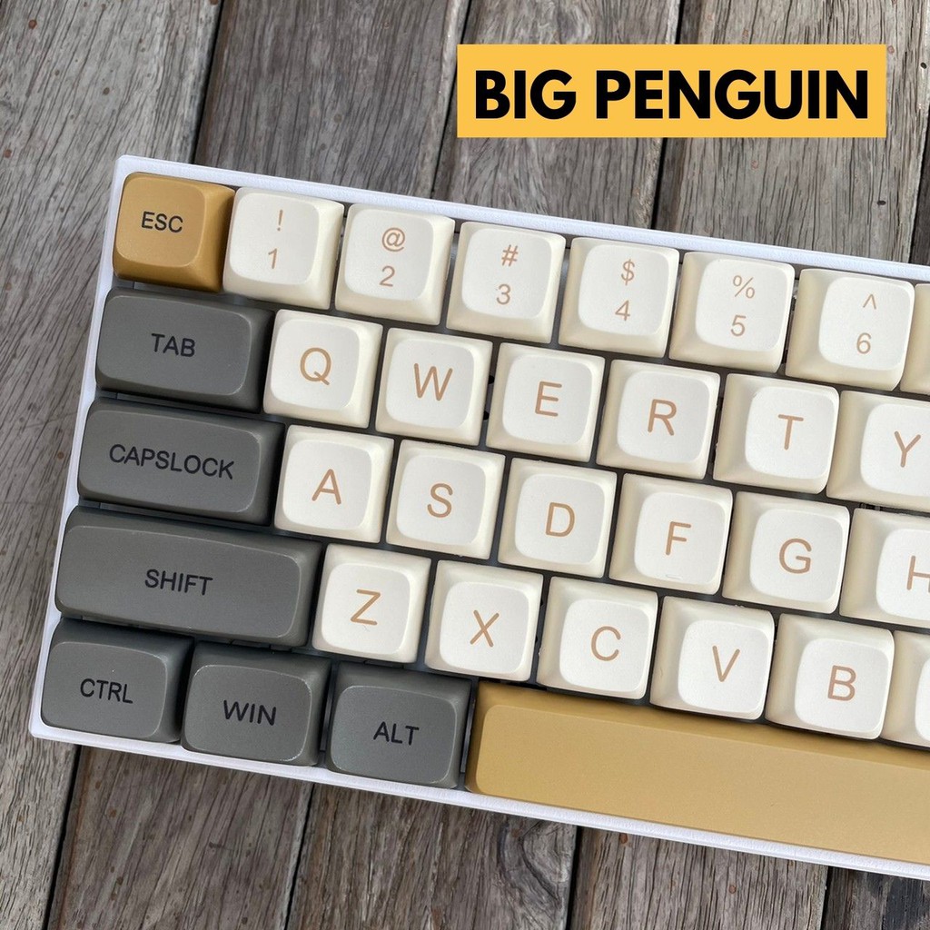 Keycap Caramel คีย์แคป คาราเมล สวย น่ารัก 124 ปุ่ม รองรับ Full keyboard ...