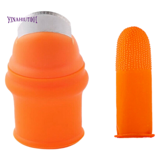 {Gardening Silicone Thumb Knife with Finger Cots Thumb Knife Picker for Fruits Vege-L