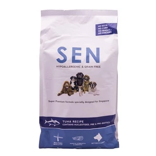 Sen อาหารสุนัขทูน่า สูตรควบคุมน้ำหนักและแพ้ง่าย low fat สำหรับสุนัขอ้วน ทำหมัน 2KG